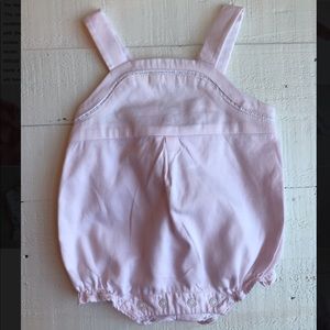 Janie and jack bubble pink romper 0-3 months
